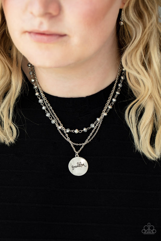 Promoted to Grandma - Silver - Paparazzi Accessories
