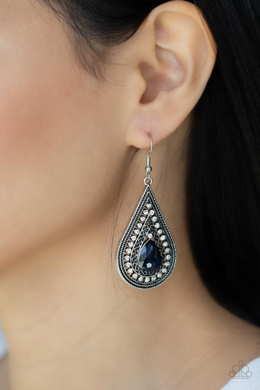 Metro Masquerade - Blue - Paparazzi Accessories