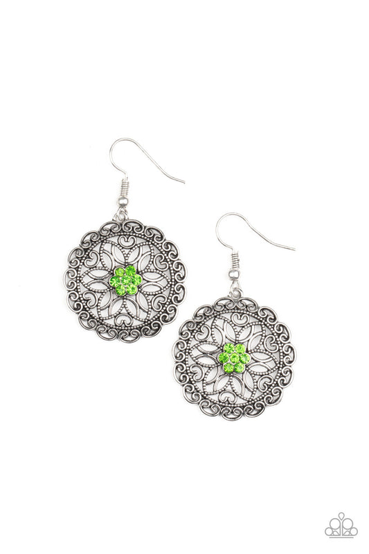 Flower Shop Sparkle - Green - Paparazzi Accessories
