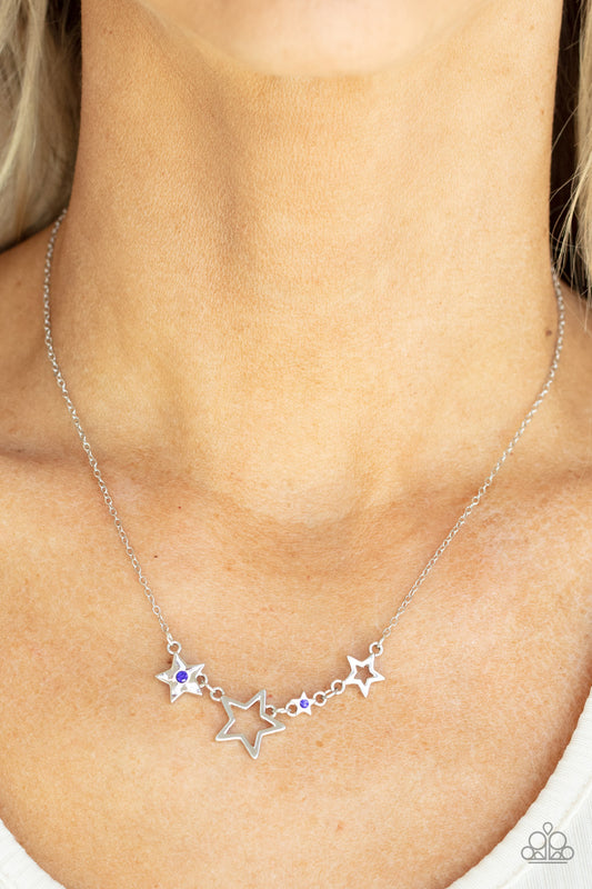 Proudly Patriotic - Blue - Paparazzi Accessories