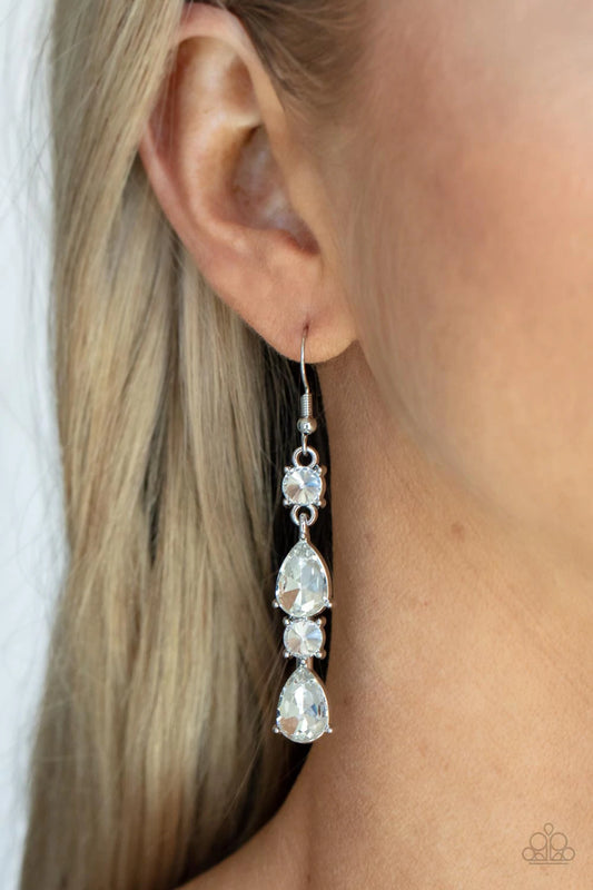 Raise Your Glass to Glamorous - White - Paparazzi Accessories