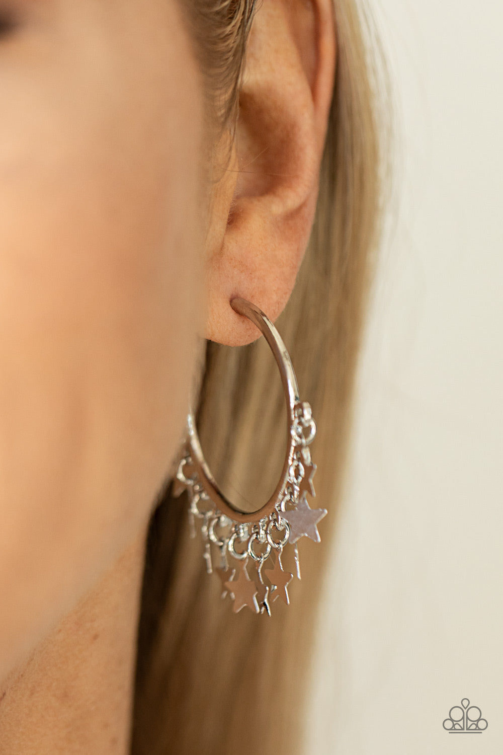 Happy Independence Day - Silver - Paparazzi Accessories