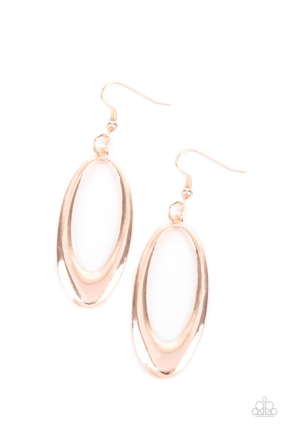 OVAL The Hill - Rose Gold - Paparazzi Accessories