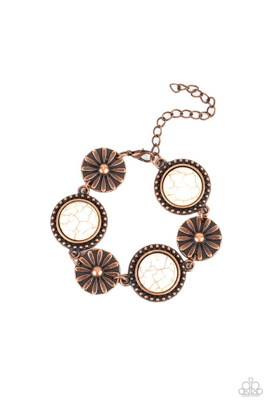 Fredonia Flower Patch - Copper - Paparazzi Accessories