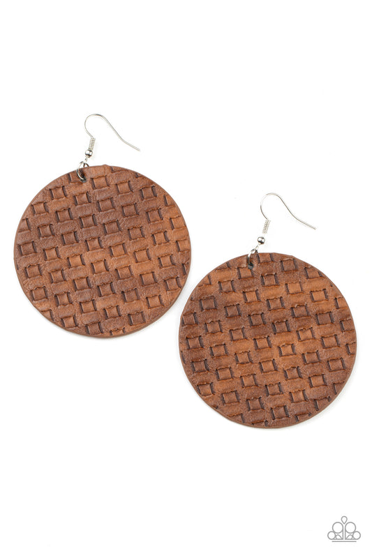 WEAVE Me Out Of It - Brown - Paparazzi Accessories