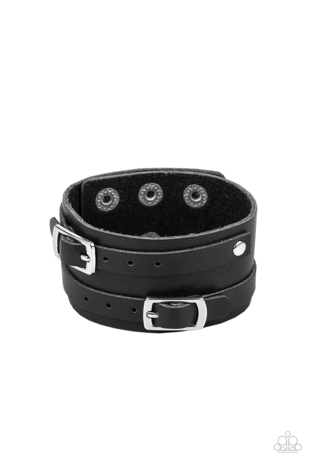 Bronco Bustin Buckles - Black - Paparazzi Accessories