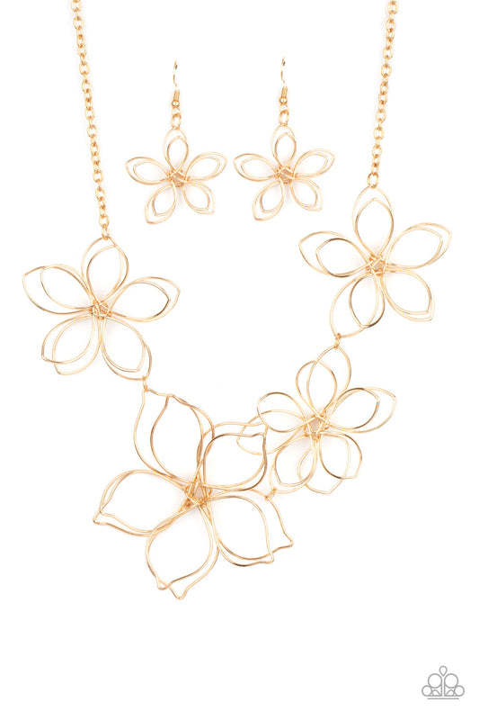 Flower Garden Fashionista - Gold - Paparazzi Accessories