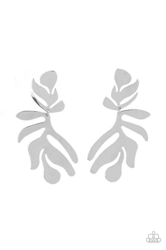Palm Picnic - Silver - Paparazzi Accessories