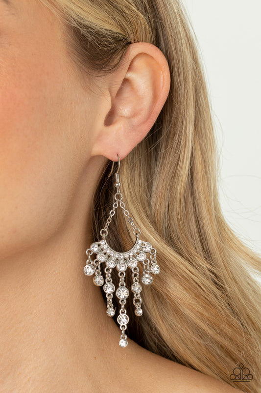 Commanding Candescence - White - Paparazzi Accessories