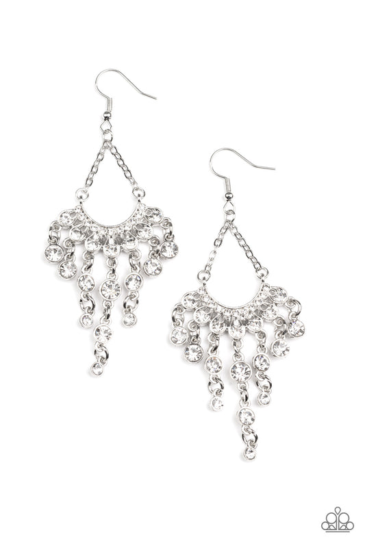 Commanding Candescence - White - Paparazzi Accessories