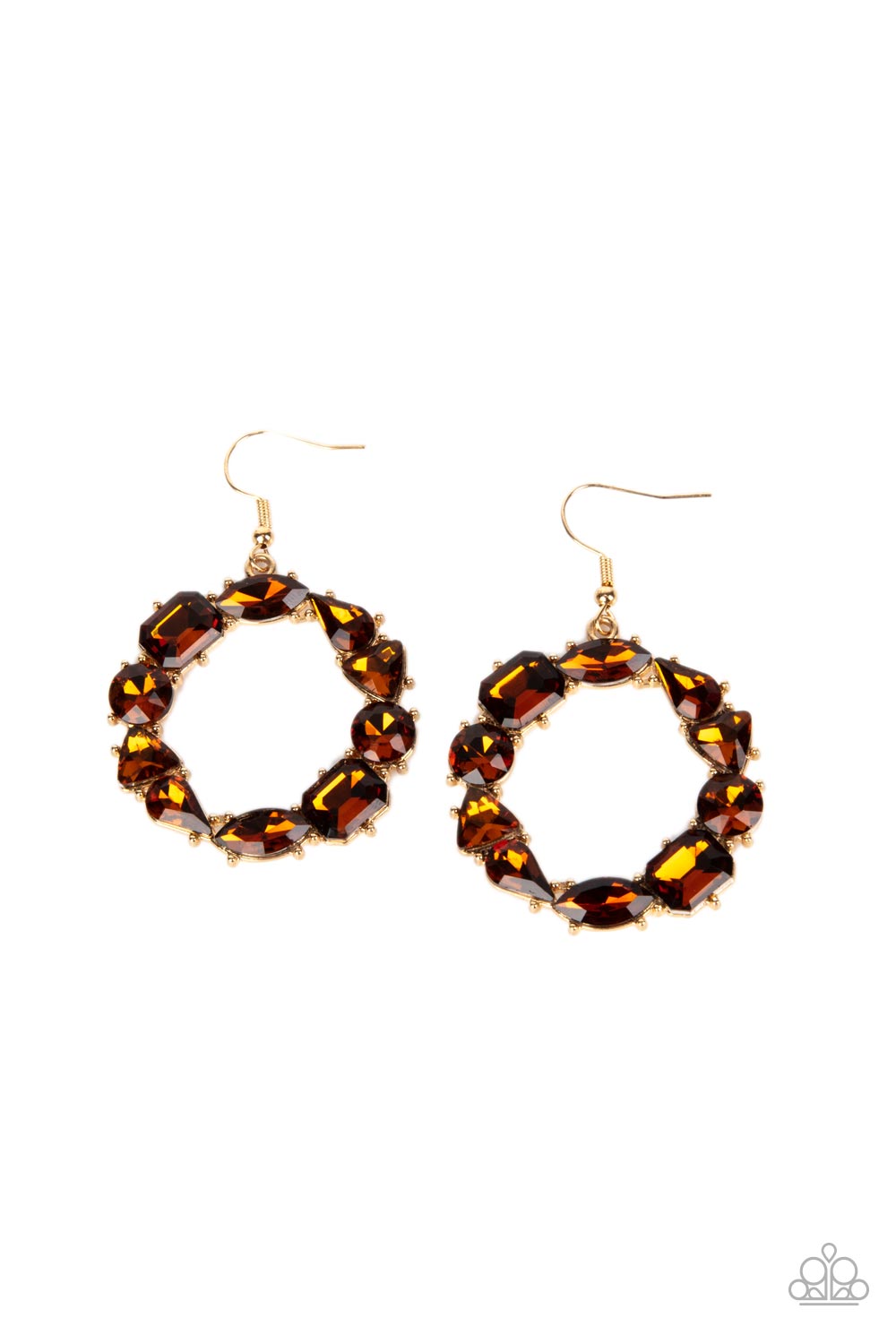 GLOWING in Circles - Brown - Paparazzi Accessories