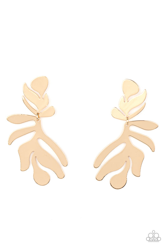 Palm Picnic - Gold - Paparazzi Accessories