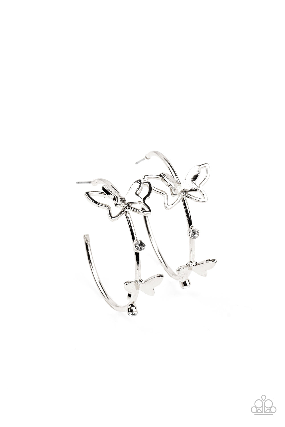 Full Out Flutter - White - Paparazzi Accessories