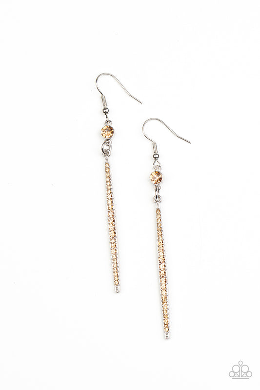 Skyscraping Shimmer - Brown - Paparazzi Accessories