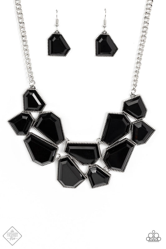 Double-DEFACED - Black - Paparazzi Accessories