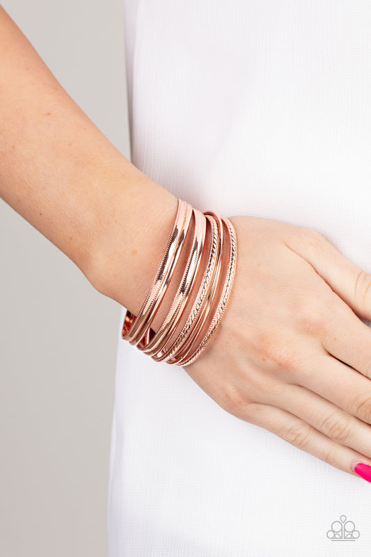 Stackable Shimmer - Copper - Paparazzi Accessories