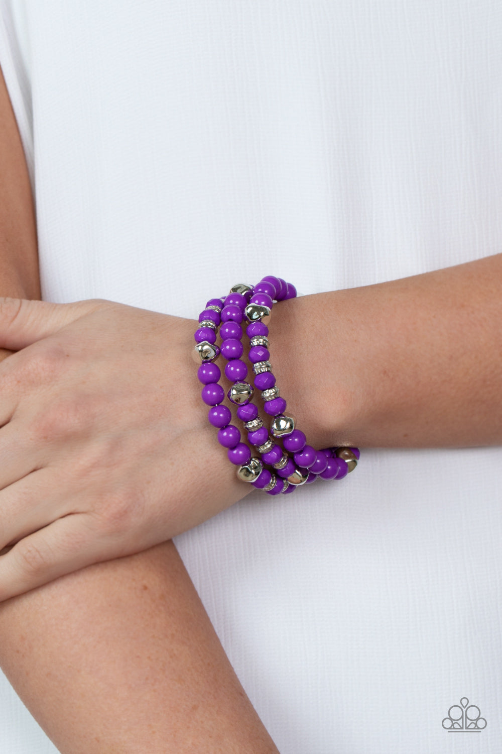 Vibrant Verve - Purple - Paparazzi Accessories