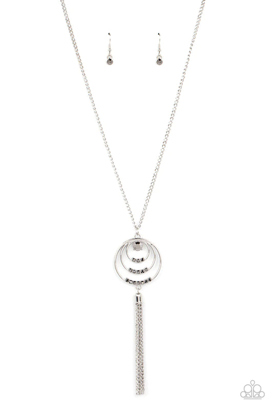 Spiraling Sparkle - Silver - Paparazzi Accessories