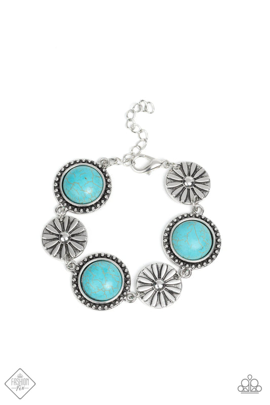 Fredonia Flower Patch - Blue - Paparazzi Accessories