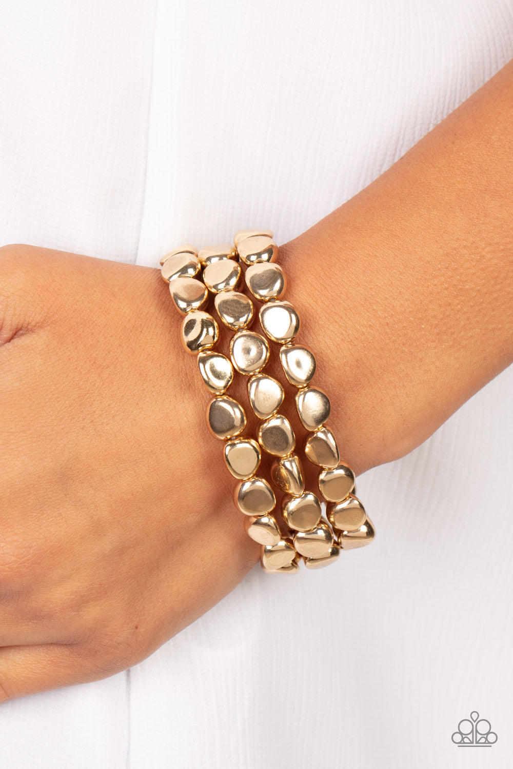 HAUTE Stone - Gold - Paparazzi Accessories