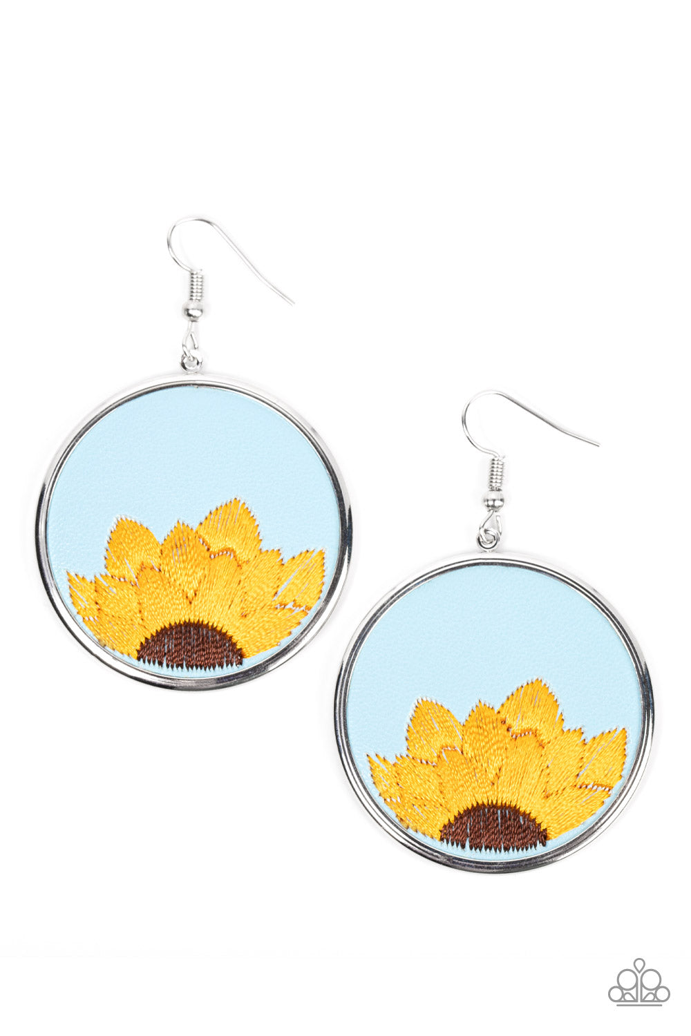 Sun-Kissed Sunflowers - Blue - Paparazzi Accessories