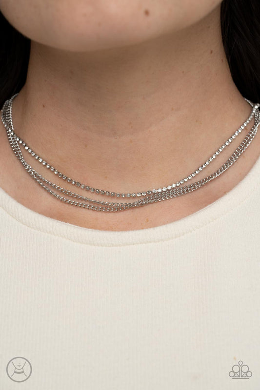 Glitzy Gusto - White - Paparazzi Accessories