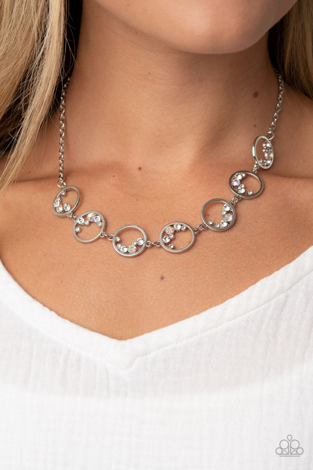 Blissfully Bubbly - White - Paparazzi Accessories