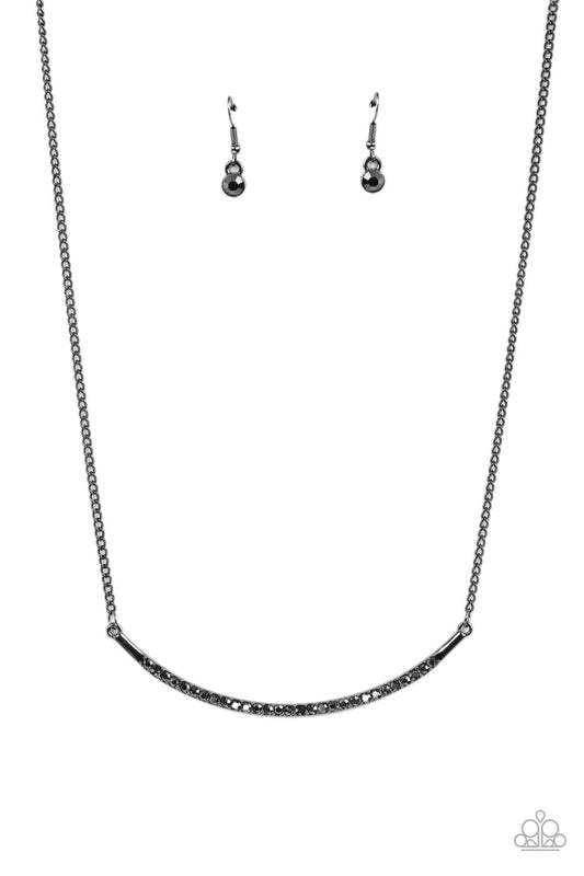 Collar Poppin Sparkle - Black - Paparazzi Accessories