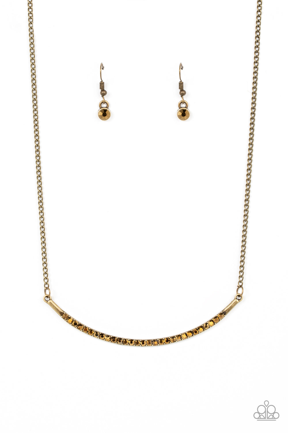 Collar Poppin Sparkle - Brass - Paparazzi Accessories