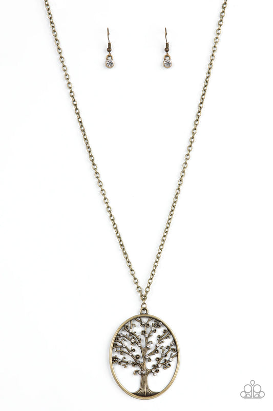 Autumn Abundance - Brass - Paparazzi Accessories