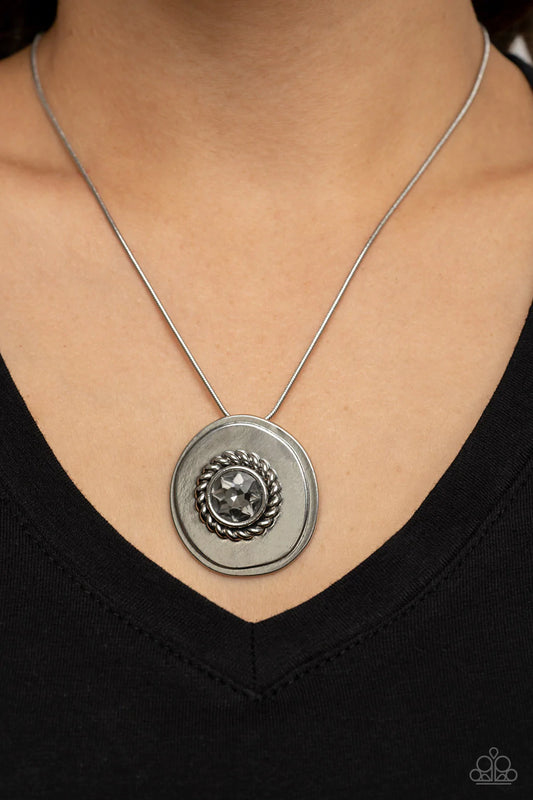Make Me a MEDALLION-aire - Silver - Paparazzi Accessories