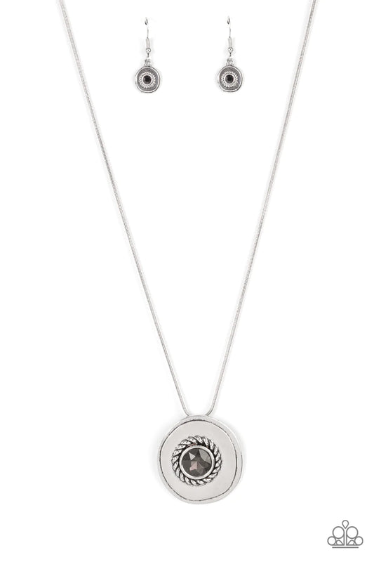 Make Me a MEDALLION-aire - Silver - Paparazzi Accessories