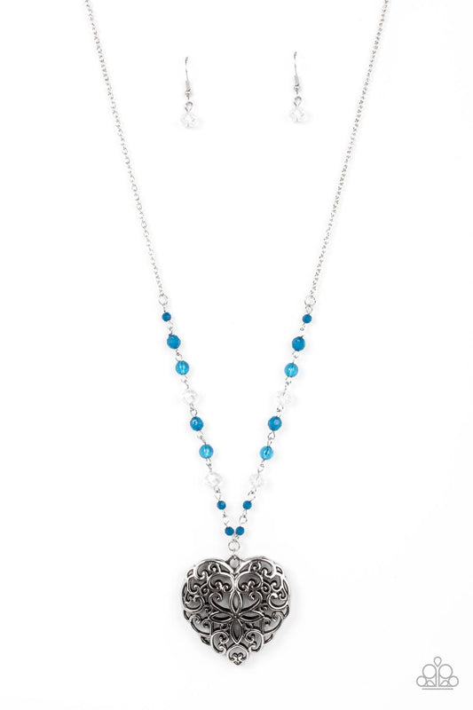 Doting Devotion - Blue - Paparazzi Accessories