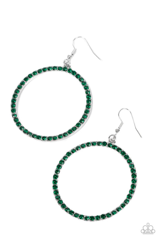 Head-Turning Halo - Green - Paparazzi Accessories