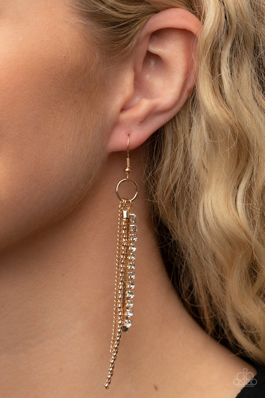 Swing Dance Dazzle - Gold - Paparazzi Accessories