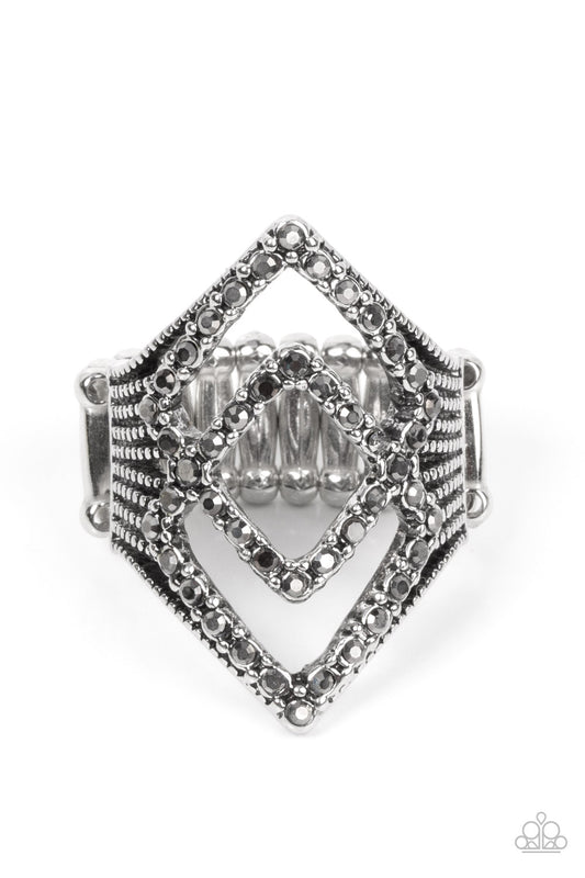 Diamond Duet - Silver - Paparazzi Accessories