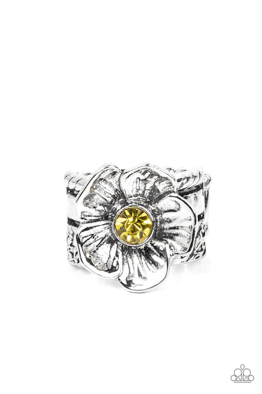 Prismatically Petunia - Yellow - Paparazzi Accessories