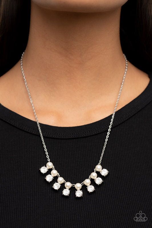 Dashingly Duchess - White - Paparazzi Accessories