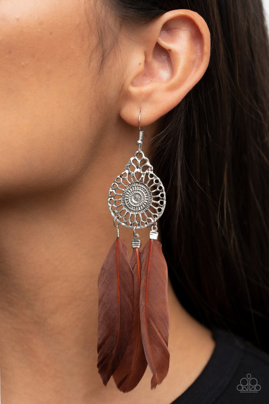 Pretty in PLUMES - Brown - Paparazzi Accessories
