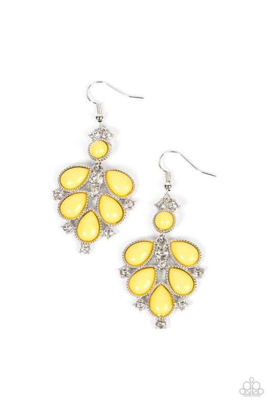 Transcendental Teardrops - Yellow - Paparazzi Accessories