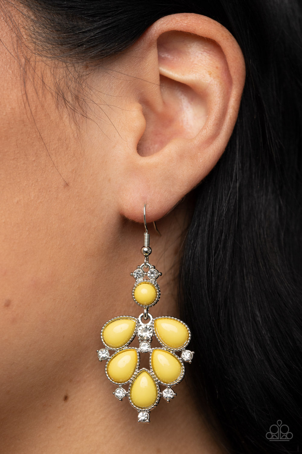 Transcendental Teardrops - Yellow - Paparazzi Accessories