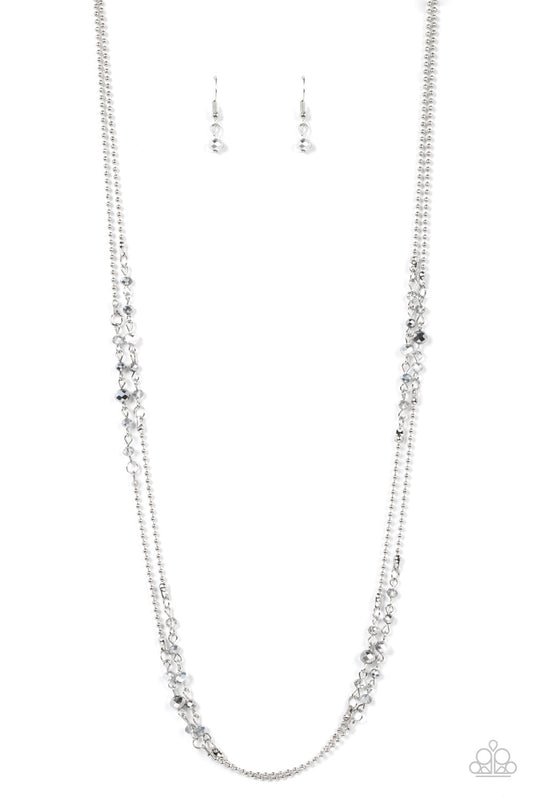 Petitely Prismatic - Silver - Paparazzi Accessories