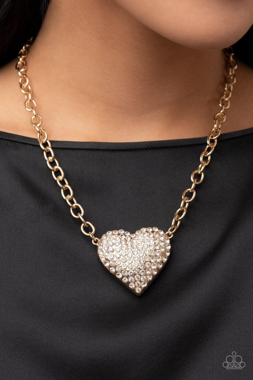 Heartbreakingly Blingy - Gold- Paparazzi Accessories