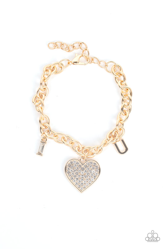 Declaration of Love - Gold - Paparazzi Accessories