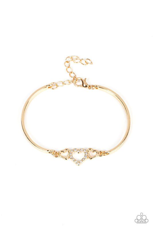 Cupids Confessions - Gold - Paparazzi Accessories