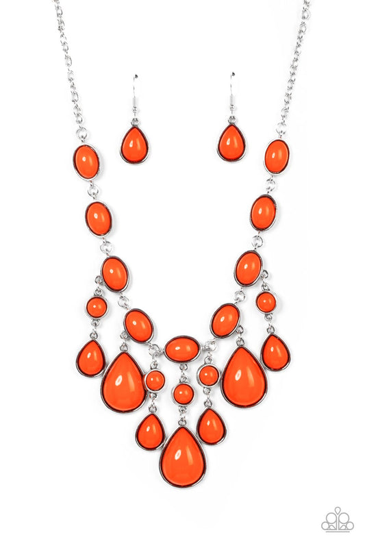 Mediterranean Mystery - Orange - Paparazzi Accessories