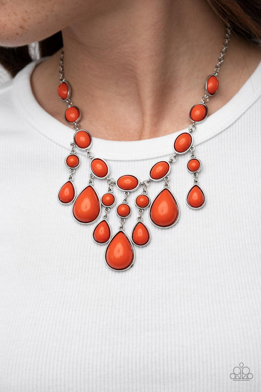 Mediterranean Mystery - Orange - Paparazzi Accessories