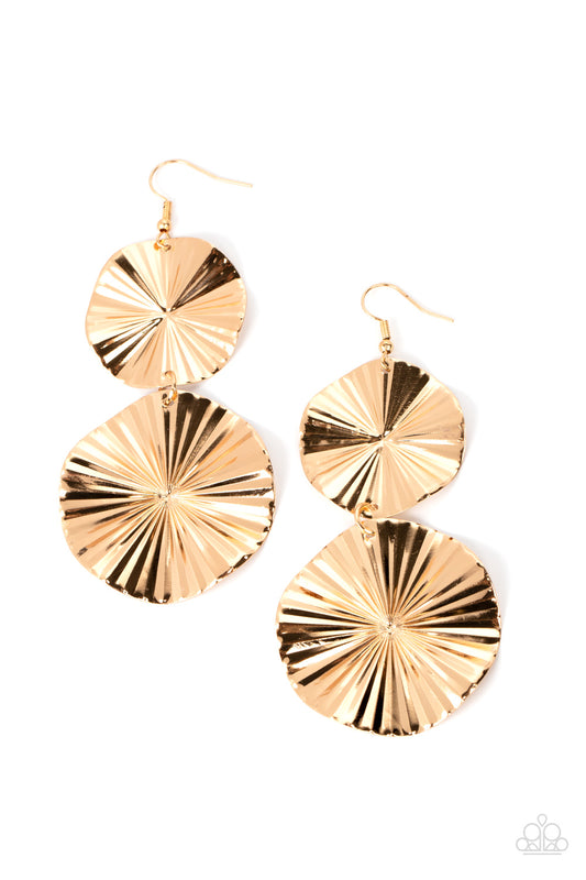 In Your Wildest FAN-tasy - Gold - Paparazzi Accessories