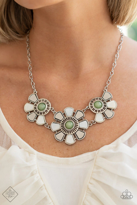 Aquatic Garden - Green - Paparazzi Accessories