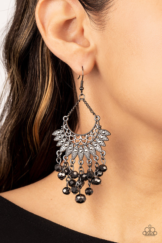 Chromatic Cascade - Black - Paparazzi Accessories